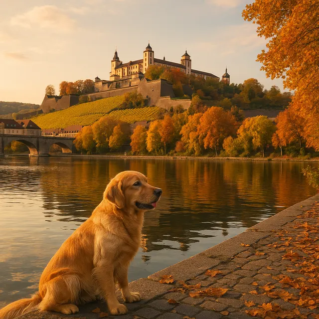 Mit Hund in Würzburg