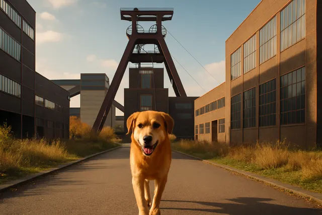 Mit Hund in Essen