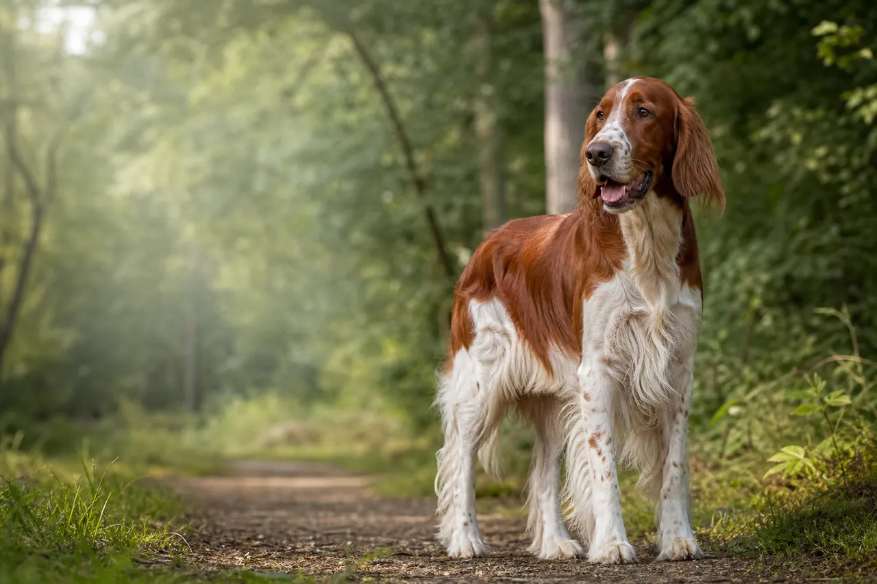 Irish Red and White Setter